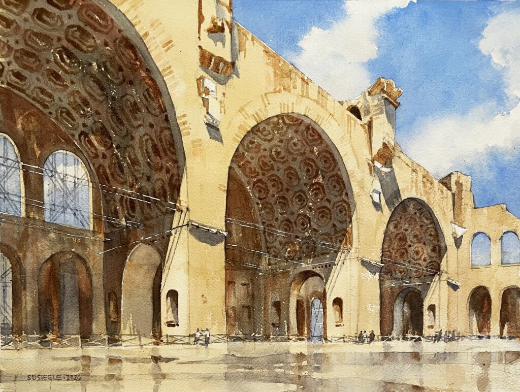 Basilica of Maxentius by Stephen Siegle